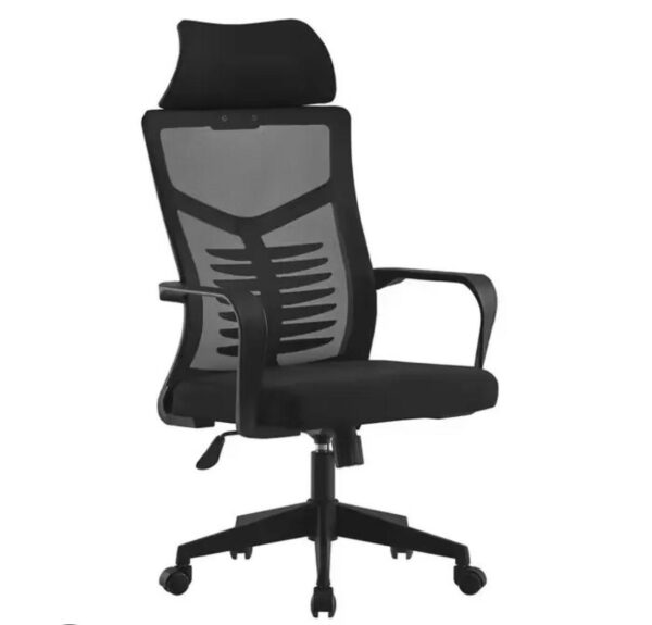 כיסא מנהלים ארגונומי אלגנטי עם ידיות בצבע שחור LIAN