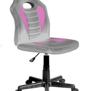 כיסא תלמיד ארגונומי לנוער בצבע כסוף וורוד chairSP