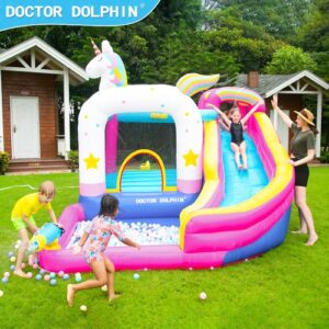 מתנפח מים חד קרן קשת בענן W63103 מבית Doctor Dolphin