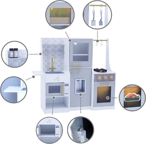מטבח לילדים מעץ גילי W10C842 מאת בית העץ