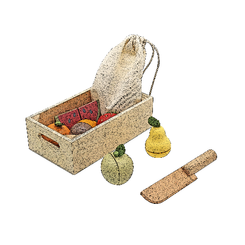 סלסלת פירות מעץ לילדים W10B473 מאת בית העץ