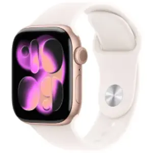 שעון חכם Apple Watch Series 11 2025 42mm Aluminum Case Rubber Sport Band GPS +‎ Cellular אפל