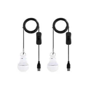 נורת תליה USB מארז כפול